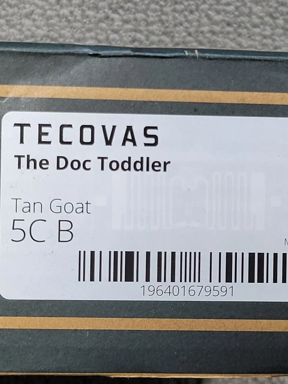 Teccovas The Doc Toddler Boy's Size 5C B Tan Goat Cowboy Boot